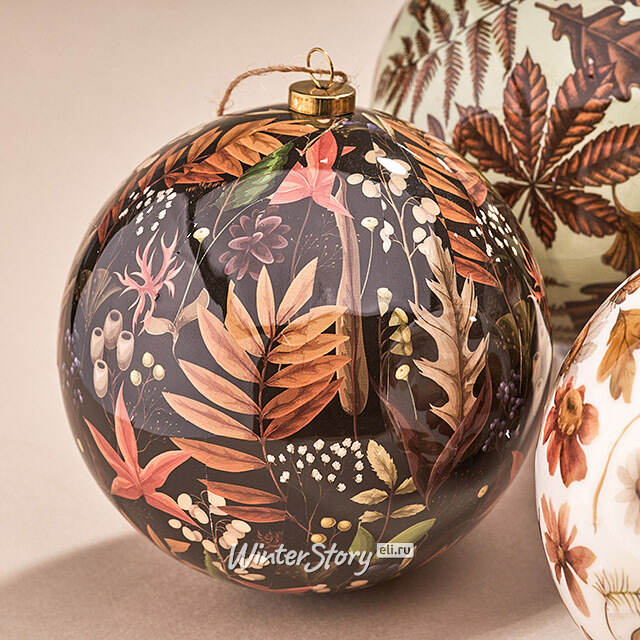 Набор елочных шаров Осень в лесах Консберга 10 см, 4 шт Koopman