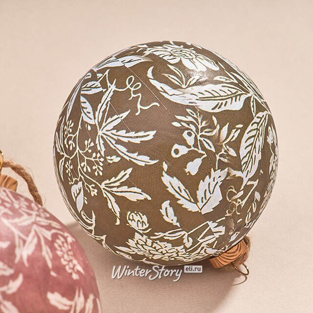 Набор елочных шаров Modello Floreale 8 см, 6 шт Koopman