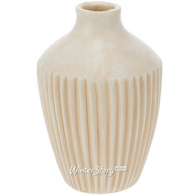 Ваза для цветов Longiano 16 см бежевая Koopman