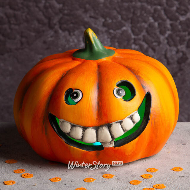 Фигурка на Хэллоуин Одержимая Тыква 14 см с подсветкой Koopman