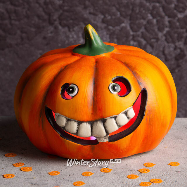 Фигурка на Хэллоуин Одержимая Тыква 14 см с подсветкой Koopman
