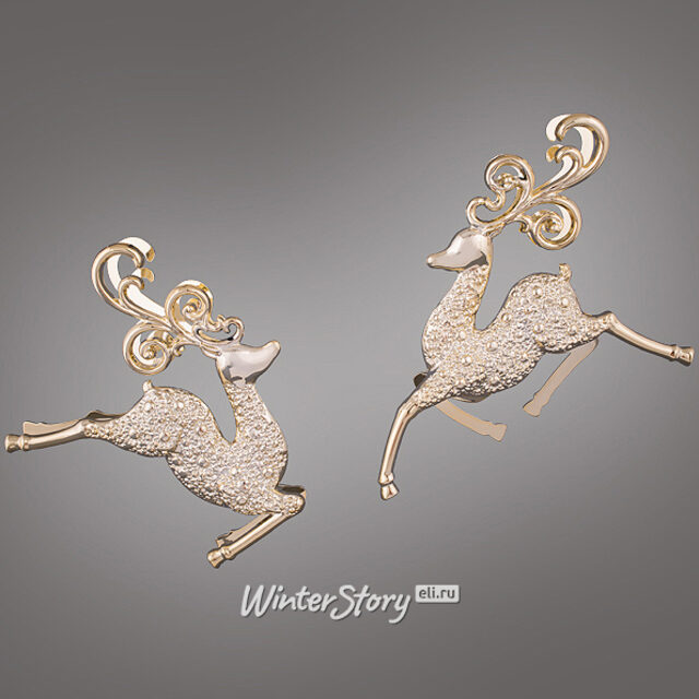 Елочная игрушка Олень Королевский 11 см, подвеска Holiday Classics