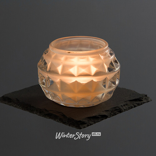 Подсвечник для чайной свечи Беллиссимо - Квадраты 5 см матовый, стекло Koopman