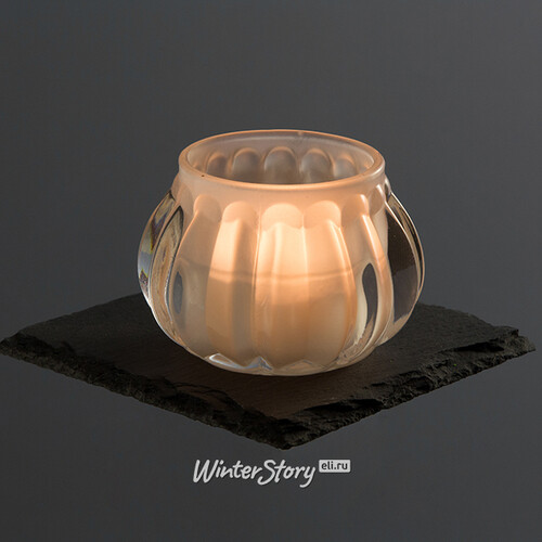 Подсвечник для чайной свечи Беллиссимо - Полосы 5 см матовый, стекло Koopman