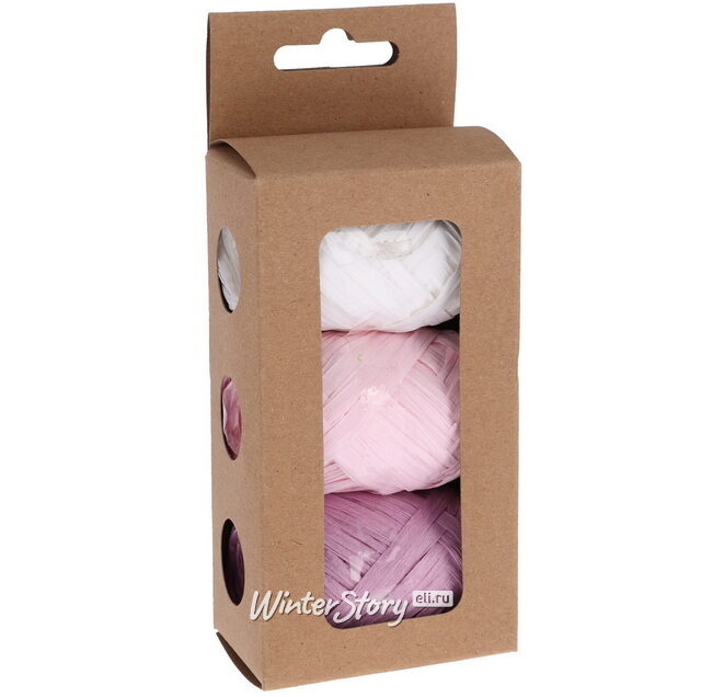 Набор лент для упаковки подарков Lilac Holiday 10 м, 3 шт Koopman