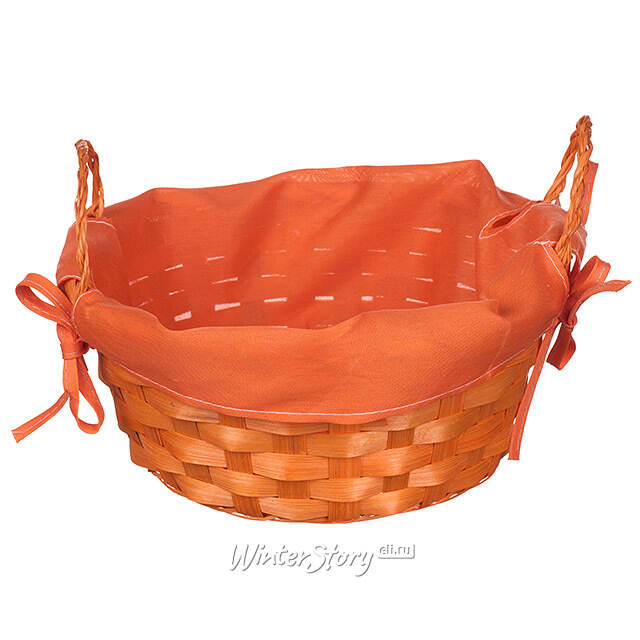 Декоративная корзина Симпл 21*9 см оранжевая Koopman