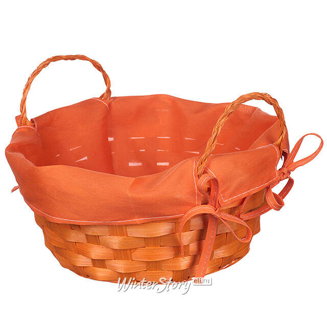 Декоративная корзина Симпл 21*9 см оранжевая Koopman