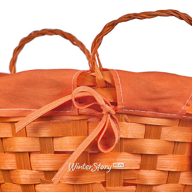 Декоративная корзина Симпл 21*9 см оранжевая Koopman