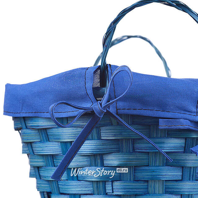 Декоративная корзина Simple 21*9 см синяя Koopman