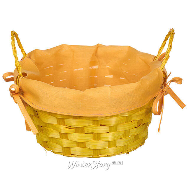 Декоративная корзина Симпл 21*9 см желтая Koopman