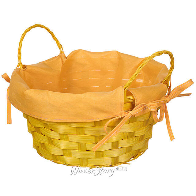 Декоративная корзина Симпл 21*9 см желтая Koopman