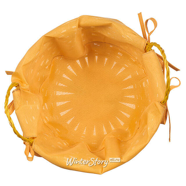 Декоративная корзина Симпл 21*9 см желтая Koopman