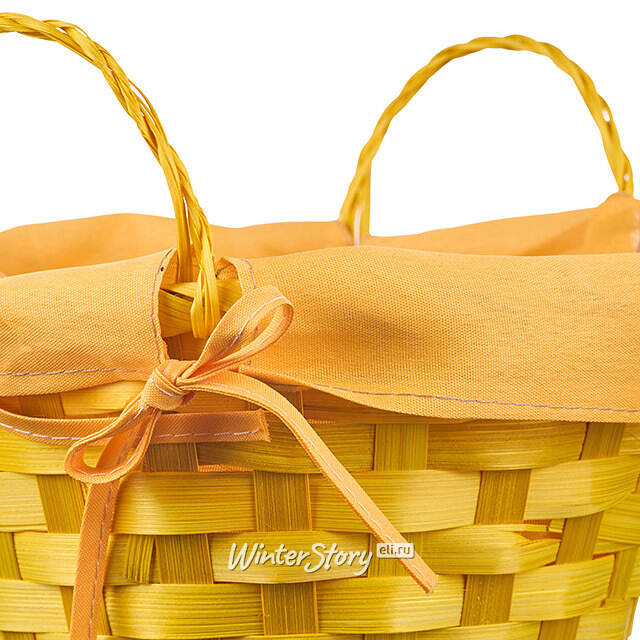 Декоративная корзина Симпл 21*9 см желтая Koopman