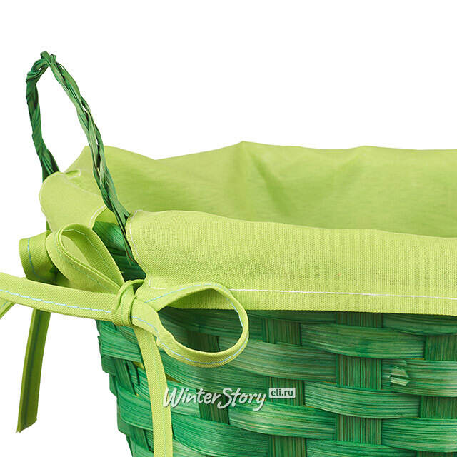 Декоративная корзина Simple 21*9 см зеленая Koopman