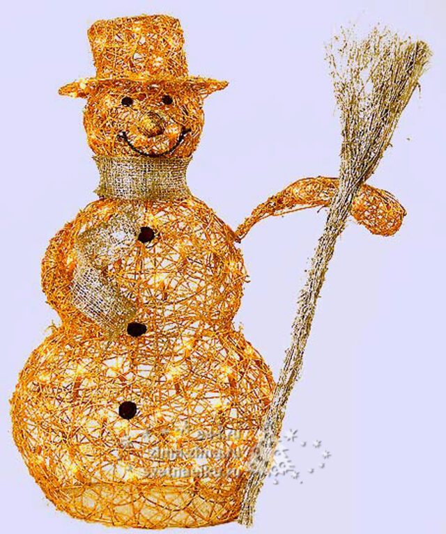 Снеговик святящийся