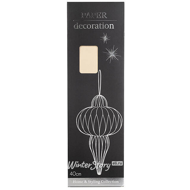 Бумажное украшение Мелиана - Cream Twirl 40 см Koopman