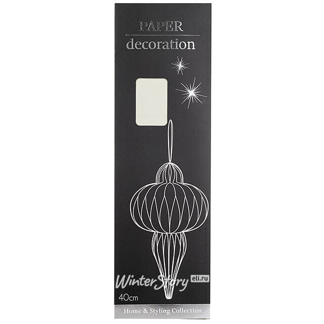 Бумажное украшение Мелиана - Beige Twirl 40 см Koopman