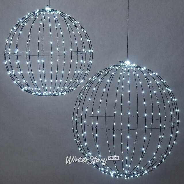 Светодиодный шар Bright Ball 40 см, 240 холодных белых LED ламп, таймер, IP44 Koopman