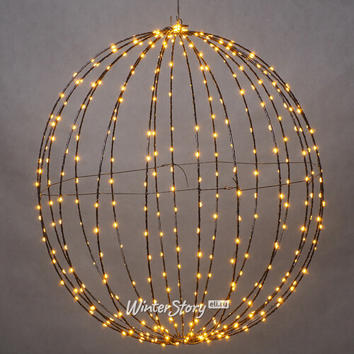 Светящийся шар Bright Ball 60 см, 400 экстра теплых белых LED ламп, таймер, IP44 Koopman