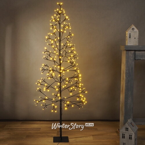 Светящаяся елка Бруклин 150 см, 280 теплых белых LED ламп, IP44 Koopman