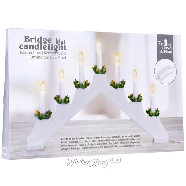 Светильник-горка Helga 41*30 см, 7 электрических свечей Koopman