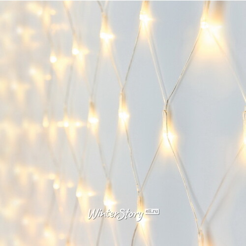 Гирлянда Сетка Koopman 3*1.5 м, 320 теплых белых LED ламп, прозрачный ПВХ, IP44 Koopman