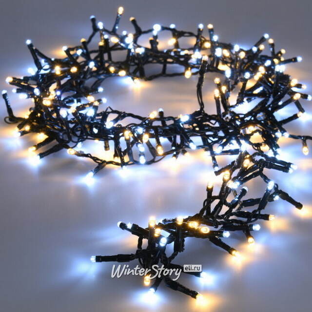 Светодиодная гирлянда Koopman Snake Comfort Basic 36 м, 1800 теплых/холодных белых LED ламп, зеленый ПВХ, контроллер, таймер, IP44 Koopman