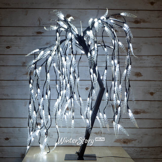 Светодиодное дерево Ива 85 см 228 холодных белых LED ламп с мерцанием, IP44 Koopman