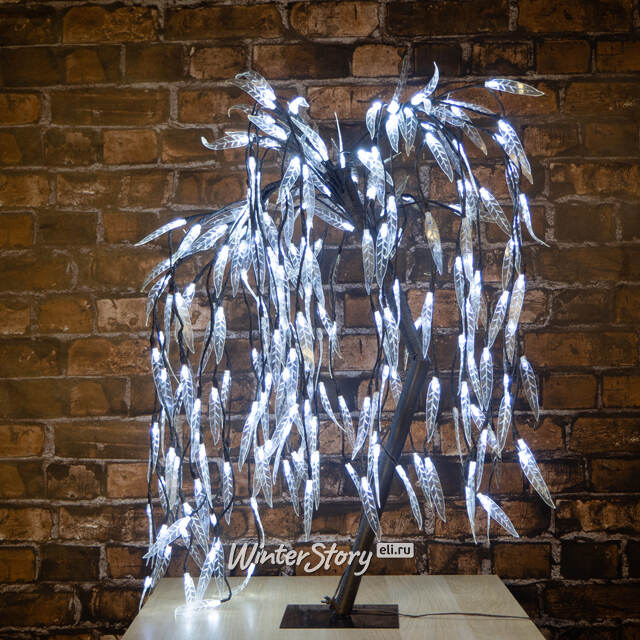 Светодиодное дерево Ива 85 см 228 холодных белых LED ламп с мерцанием, IP44 Koopman