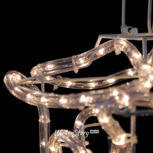Светодиодная фигура Фонарик, теплые белые LED, дюралайт, IP44 Koopman