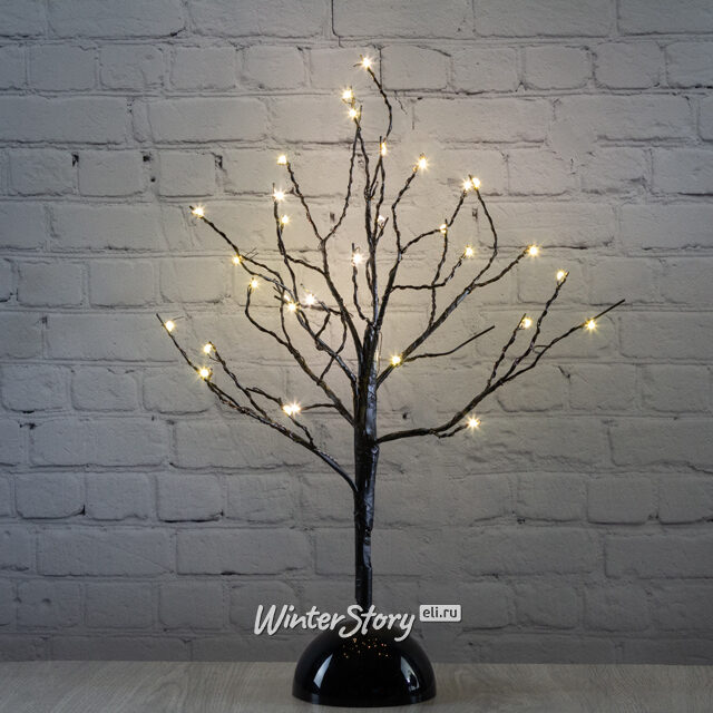 Светящееся дерево Сказочная Липа 40 см, 32 теплые белые мини LED лампы, на батарейках Koopman
