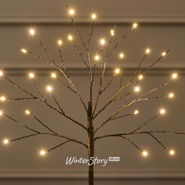 Светящееся дерево Сказочная Липа 40 см, 32 теплые белые мини LED лампы, на батарейках Koopman