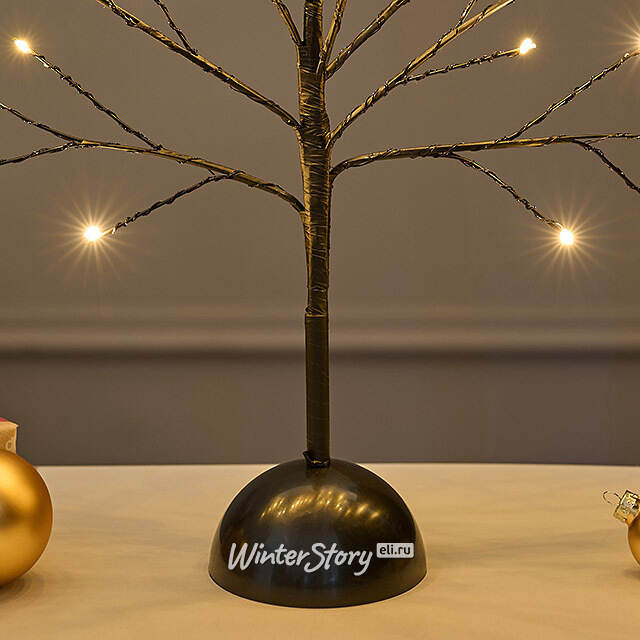 Светящееся дерево Сказочная Липа 40 см, 32 теплые белые мини LED лампы, на батарейках Koopman
