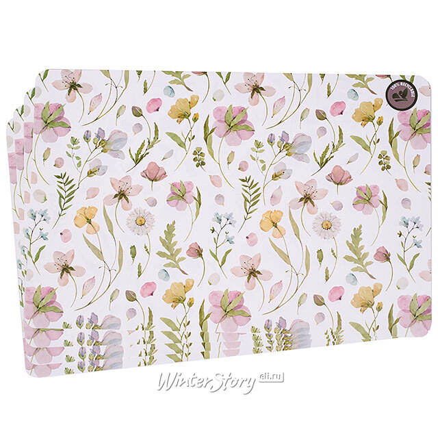 Набор плейсматов Gentle Garden 44*29 см белые, 4 шт Koopman
