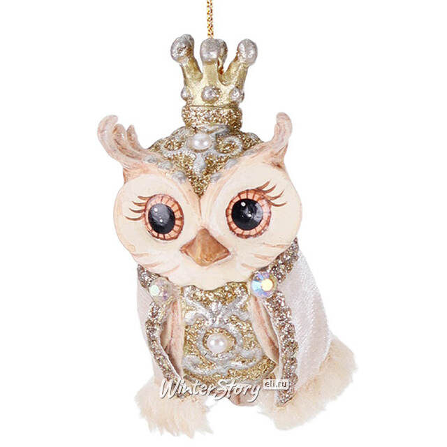 Елочная игрушка Сова Джемма - Winter Baroque 10 см Goodwill (Гудвилл)