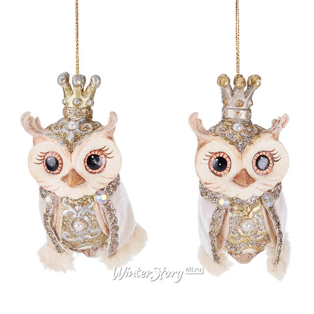 Елочная игрушка Сова Джемма - Winter Baroque 10 см Goodwill (Гудвилл)