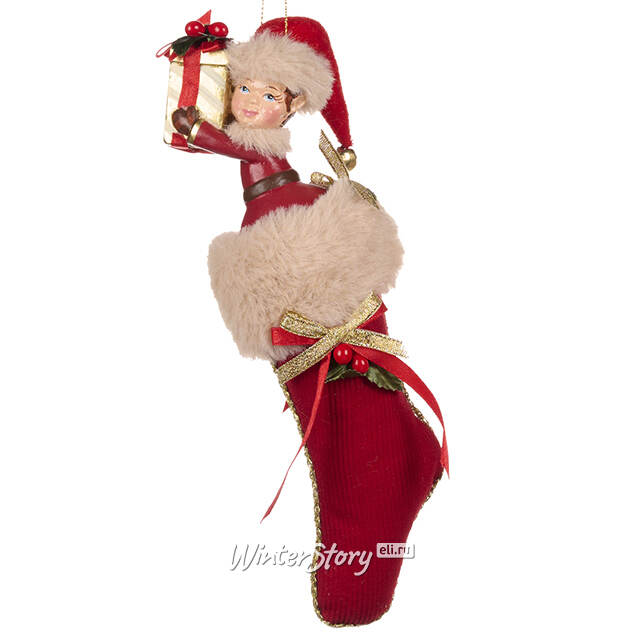 Елочная игрушка Эльф Тинки - Surprise Moment 23 см Goodwill