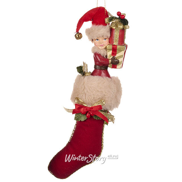 Елочная игрушка Эльф Винки - Surprise Moment 23 см Goodwill