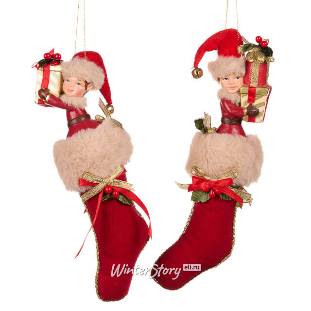 Елочная игрушка Эльф Винки - Surprise Moment 23 см Goodwill