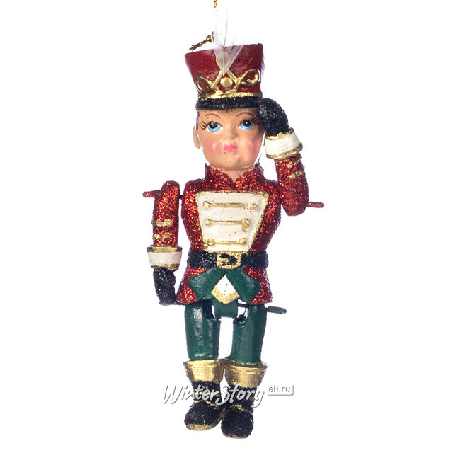 Елочная игрушка Гусар в красном - Markus Puppet 13 см, подвеска Goodwill