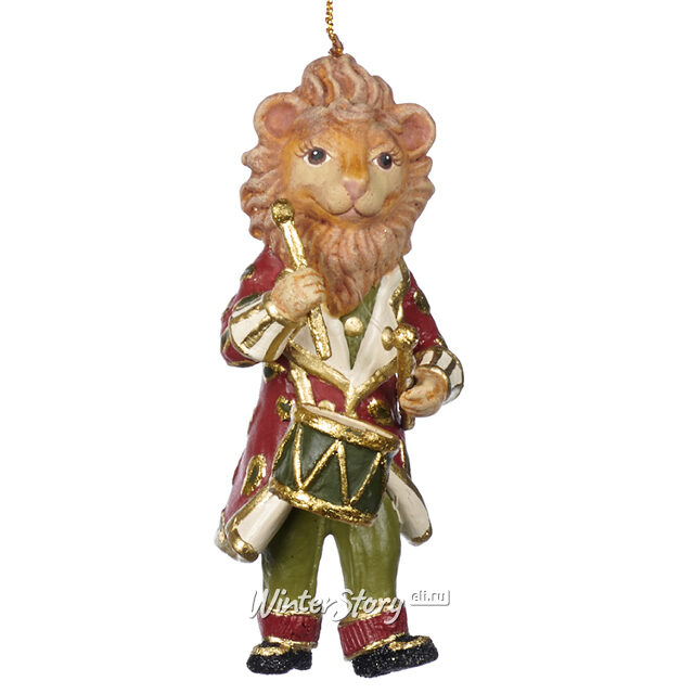 Елочная игрушка Лев Ринго - Musical Parade 13 см, подвеска Goodwill