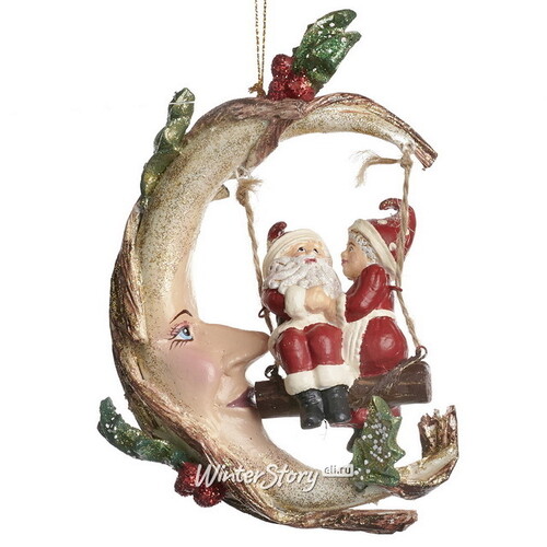 Елочная игрушка Месяц Элланис - Рождественская идиллия 14 см, подвеска Goodwill