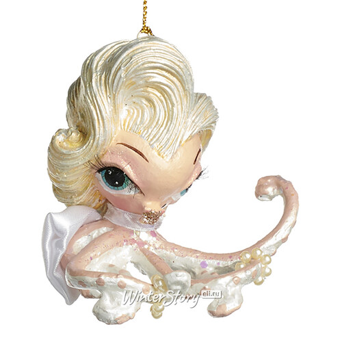 Елочная игрушка Осьминожка Лоретта - Glamorous Sea 10 см, подвеска Goodwill