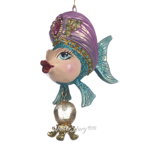 Елочная игрушка Рыбка Атталия - Crystal Sea 15 см, подвеска Goodwill