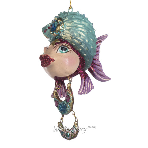 Елочная игрушка Рыбка Марвита - Crystal Sea 15 см, подвеска Goodwill
