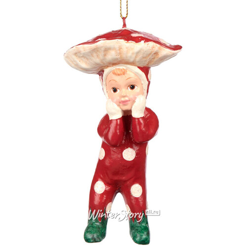 Елочная игрушка Грибной Малыш Нильс 10 см, подвеска Goodwill