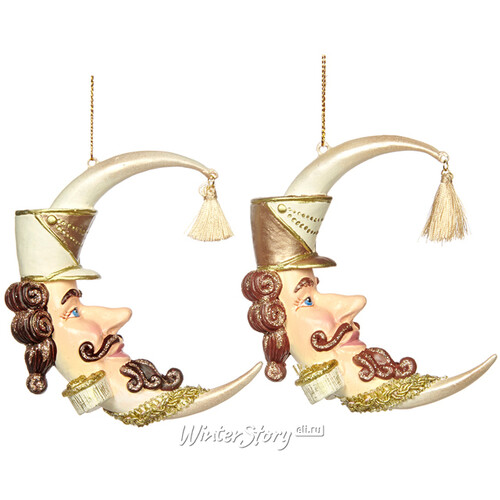 Елочная игрушка Месяц Щелкунчик - герой Рождественской Сказки 12 см, подвеска Goodwill