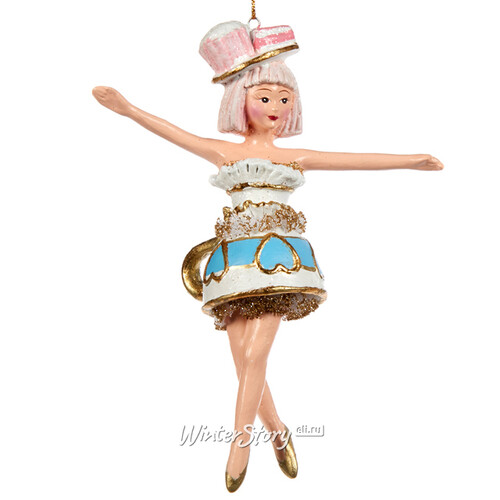 Елочная игрушка Королева Чаепитий - Кокетливая Джанна 16 см, подвеска Goodwill