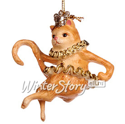 Елочное украшение Кошка Синьора в Короне 9 см, подвеска Goodwill