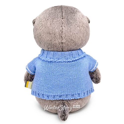 Мягкая игрушка Кот Басик Baby в свитере с оленем 20 см Budi Basa